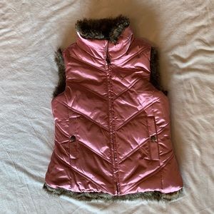 Girls Reversible Pink Vest